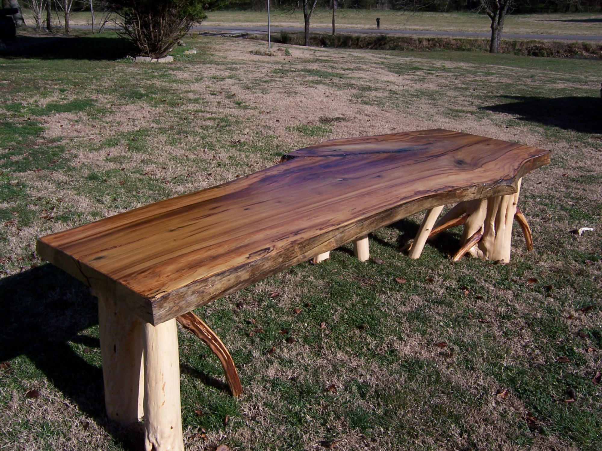 Rustic Log Furniture Roark Phillips Chainsaw Carving Tables Bench